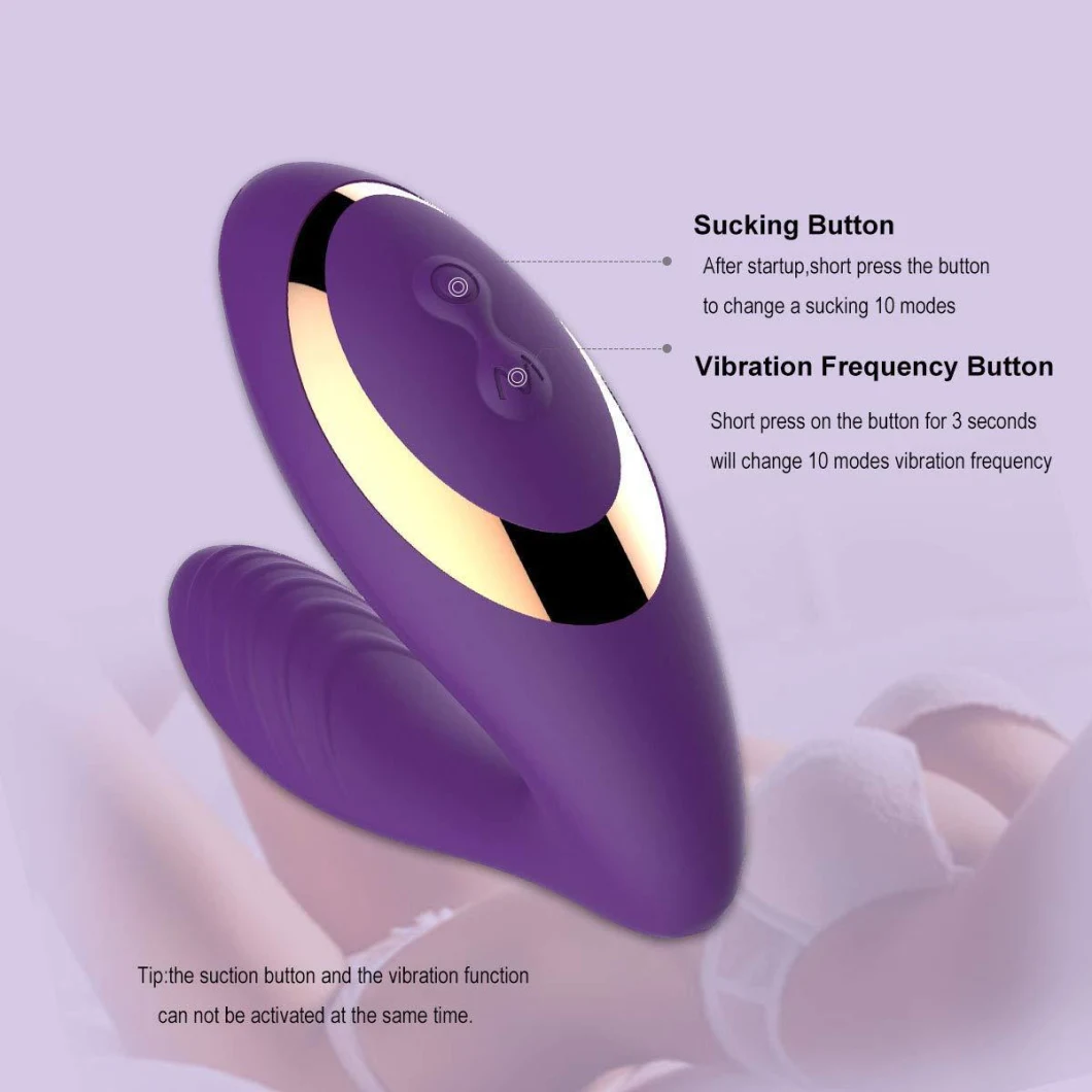 Adult Suction Vibrator Wearing Sucking Strap on Sucking Vibrator Sex Toys for Women