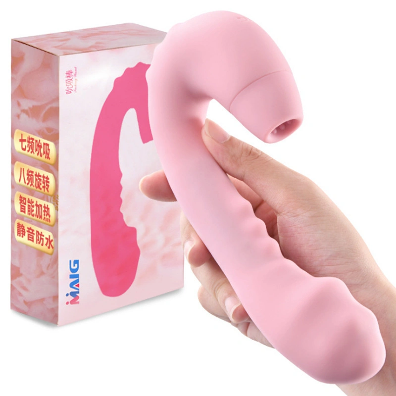Rechargeable 7 Speeds Sucking Pussy Vibrator for Women AV Wand Massager Heated Dildo Sex Machine