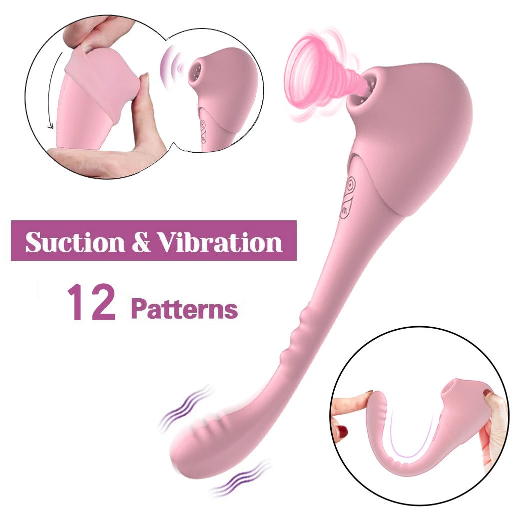 G Spot Vibrator Nipple Clit Male Breast Sex Sucking Toy