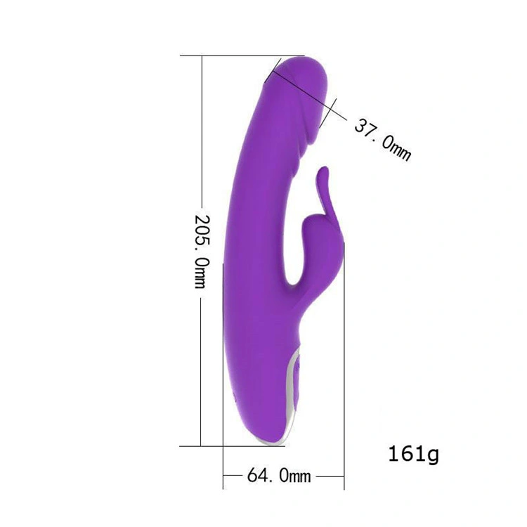 Rechargeable Vibrator G-Spot Clitoral Stimulator Dildo Women Female Rabbit Vibrator