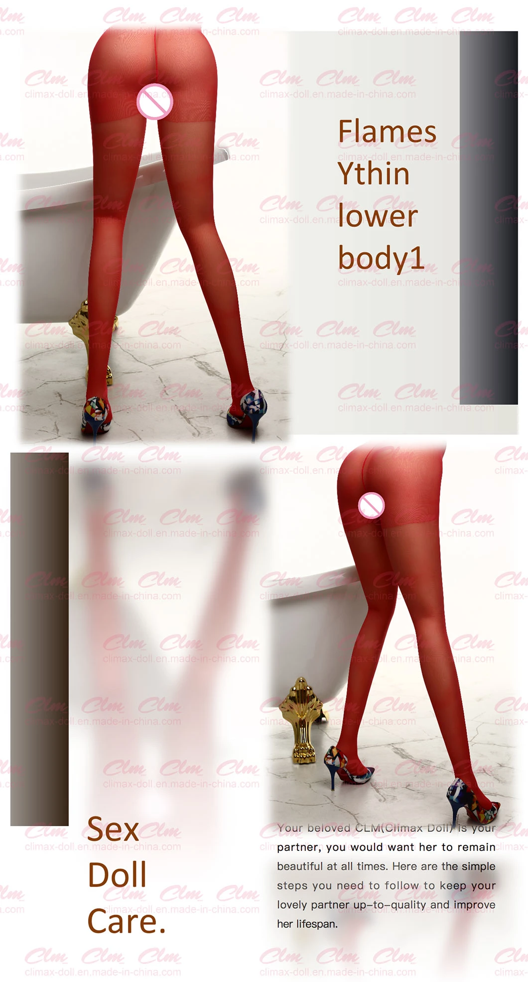Clm (Climax Doll) New Style Foot Model Lifelike Mannequin Professional Manufacturer in China Adult Sex Toy Sex Doll
