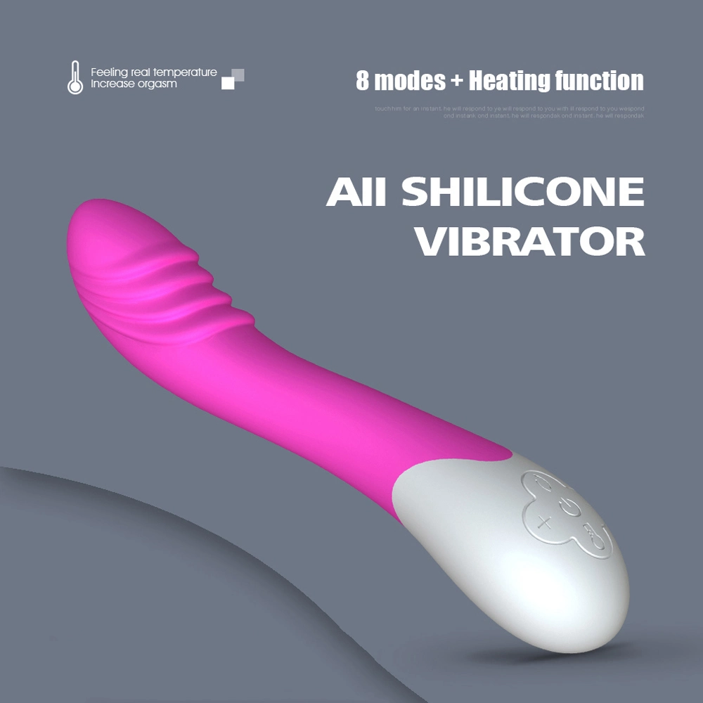 BS1017 Mini Electric Self-Heating Silicone Rabbit Vibrator Wireless Charging Dildo Female Vagina Vibrator