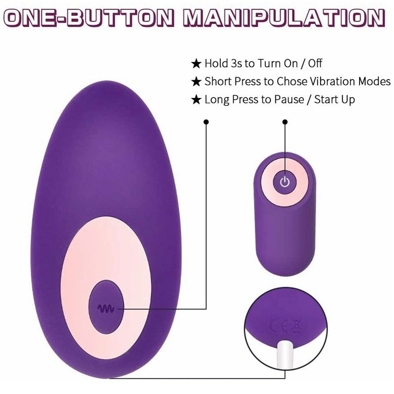 Remote Wireless Love Eggplant Women Mini Vibrator Sex Toy Egg