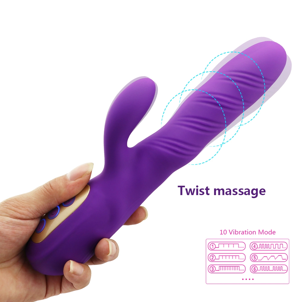 Amazon Hot Style G Spot Women Pussy Massager Cheap Silicone Rabbit Vaginal Electric Vibrator