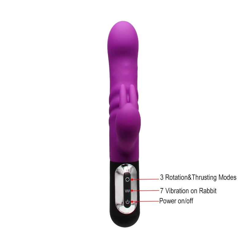 Pretty Adult Dildo Machine Toys Rechargeable Vibrating Silicone Dildo Rabbit Vibrator for Women Vagina Masturbation