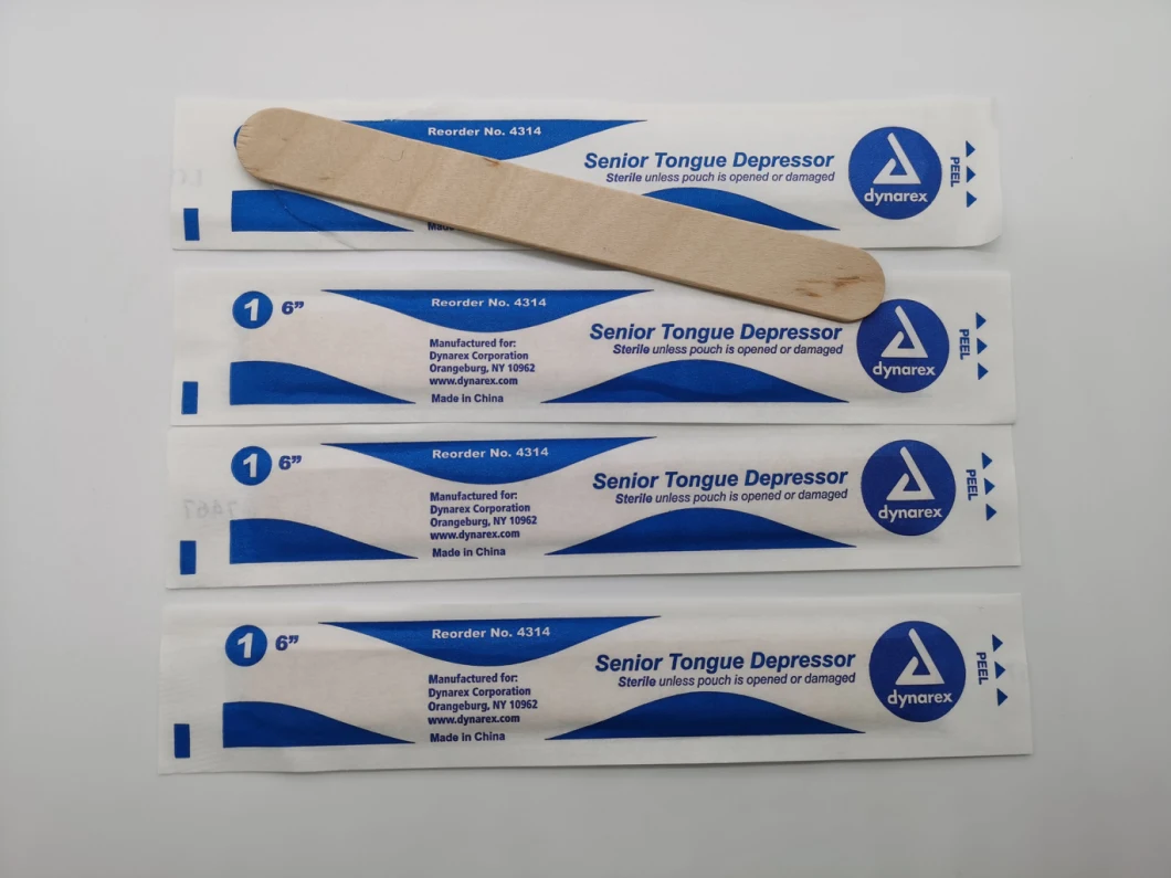 Disposable Sterile Tongue Depressor/Tongue Depressor, Senior, 6 Inches, Non-Sterile