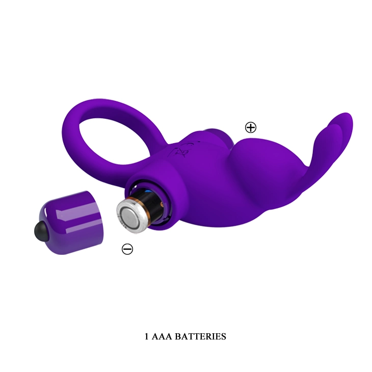 Soft Silicone Rabbit Delay Penis Ring 10 Frequencies Modes Testicle Clitoris Cock Rings Vibrator