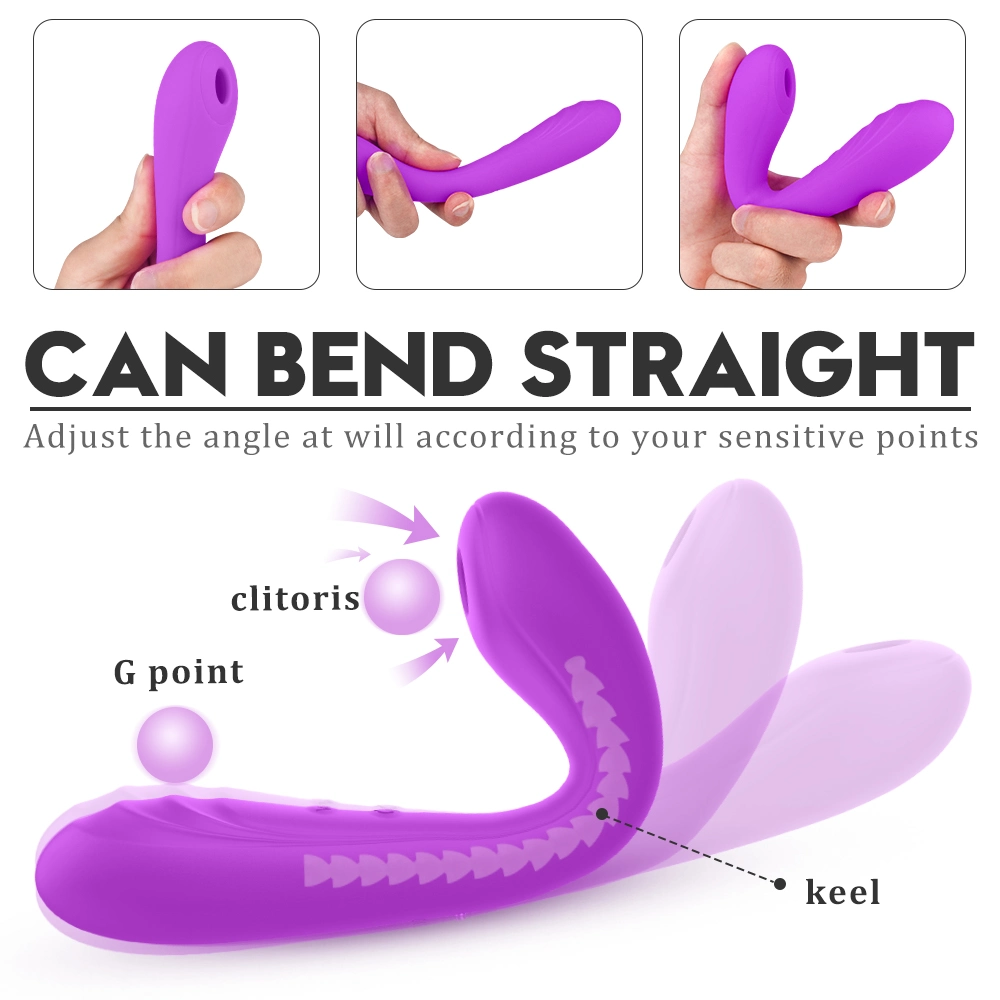 Soft Silicone Female Masturbation Waterproof Clitoral Sucking Vibrator Flirting Stimulator Sex Toys