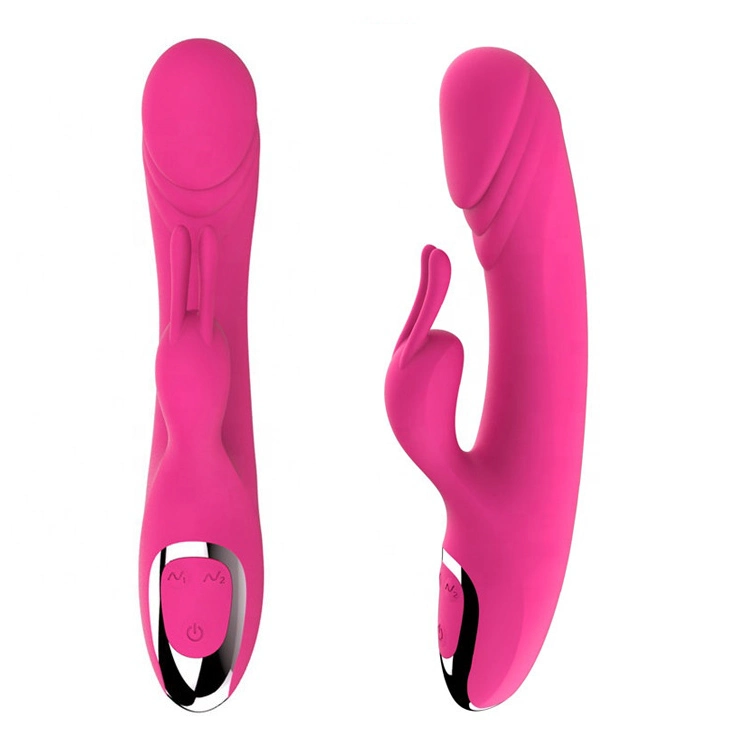 Factory Price USB Rechargeable Clitoris Vibrating Penis Realistic Rabbit Vibrator Dildo Sex Toy for Women