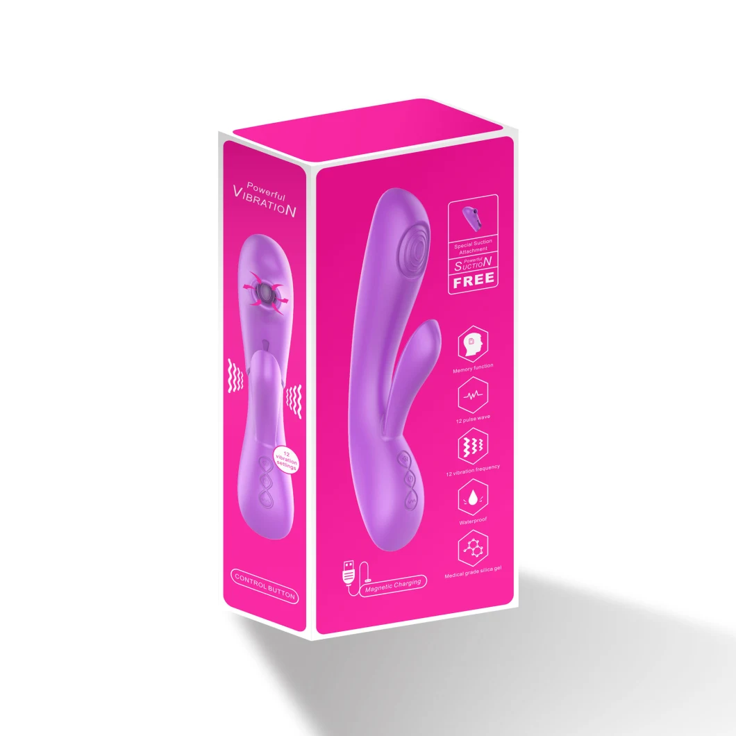 Best Selling Sex Female Toys Flap Sucking Massage Clitoris Stimulator Vibrator with Double Heads