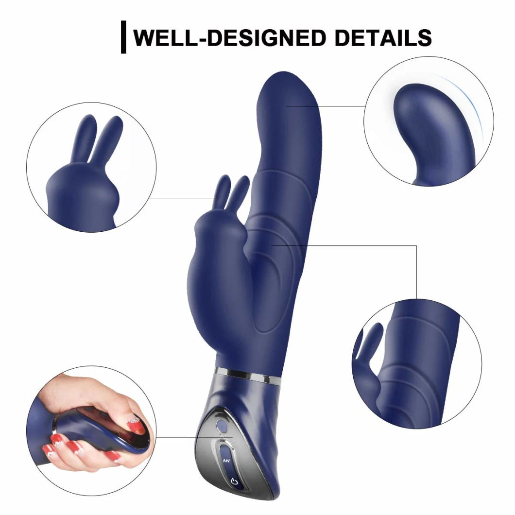 Rechargeable Massager Dildo Penis Sex Toy Bunny Female Rabbit Vibrator
