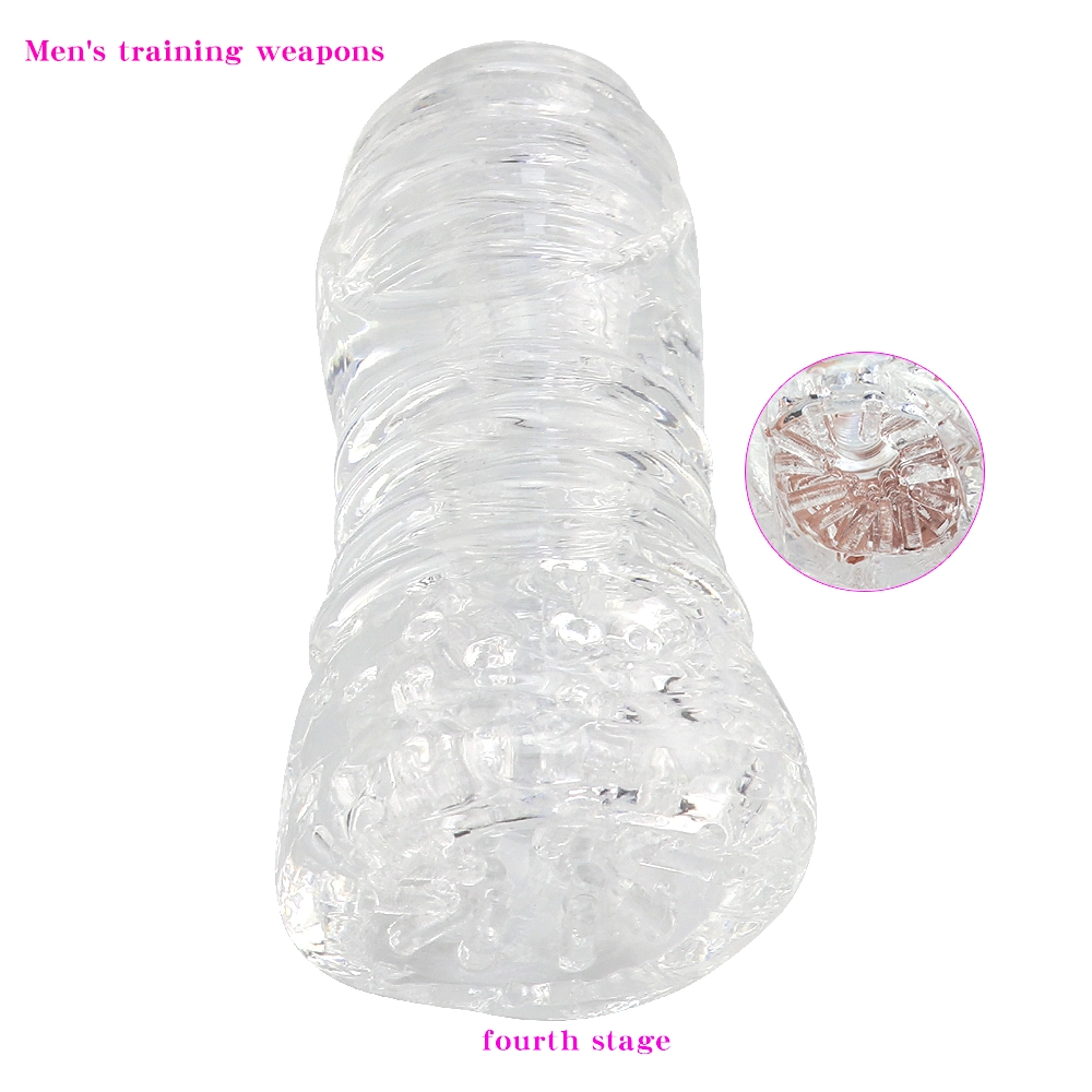 Sex Transparent Male Masturbators Pocket Pussy Cup Penis Trainer Stroker Men Toy