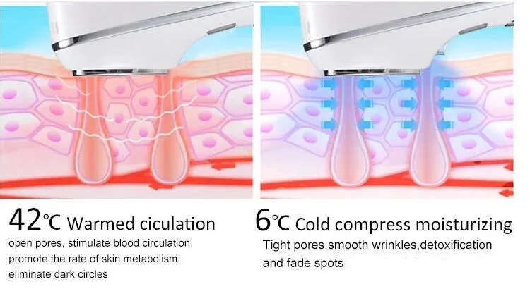 Hot Cold Vibration Home Use Beauty Device