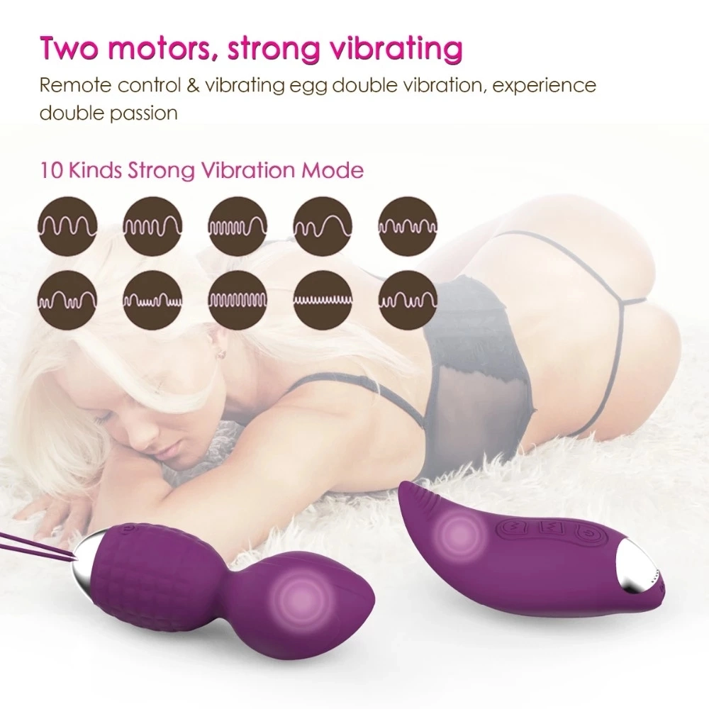 Love Egg Vibrating Silicone Vibrator Remote Control Wireless Jump Vibration Sex Adult Sex Toys Women
