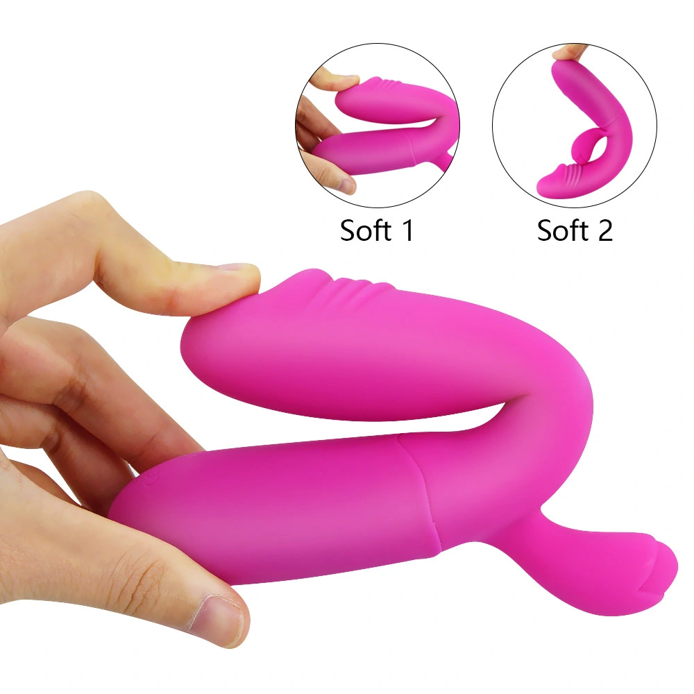 G Spot Dildo Rabbit Vibrator Double Stimulation Vibrators for Women Female Masturbator USB Sex Toys Vagina Orgasm Toys for Adult