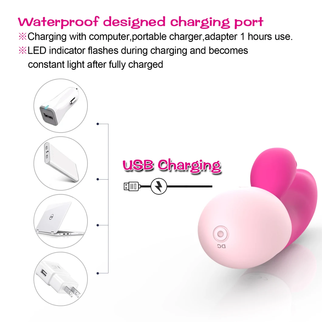 Super Powerful USB Rechargeable Rotation G-Spot Clitor Vibrating Long Rabbit Massage Vagina Big Dildo Vibrator