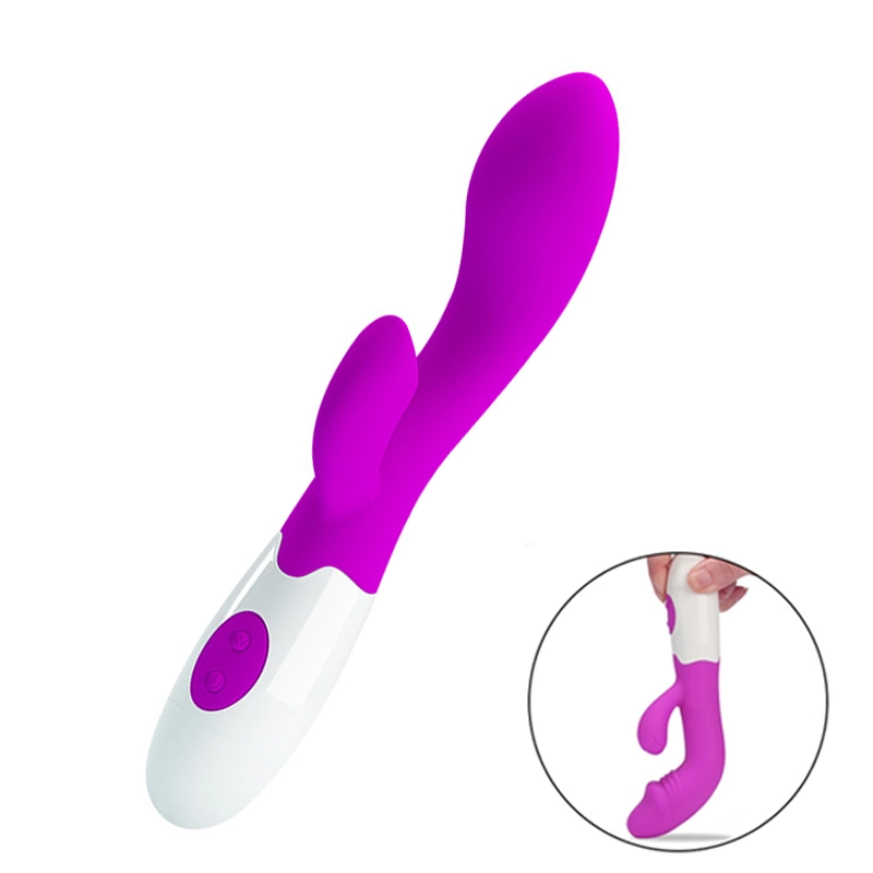 Best Price Realistic Rabbit Vibrator 30 Speeds Mode Sex Toy Dildo for Women Couple Adult