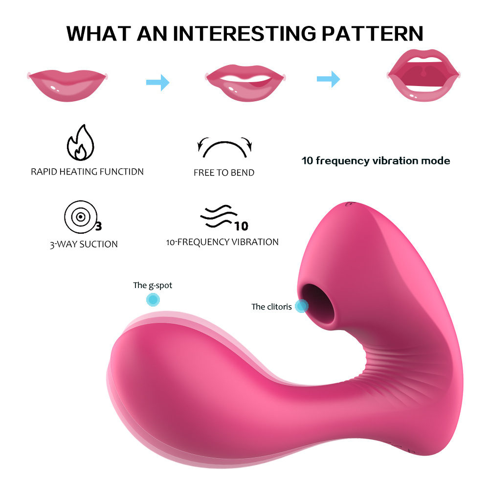 Rechargeable Clit Panties Vibrator Massager Wearable Sex Women Clitoris Sucking Vibrator Toy
