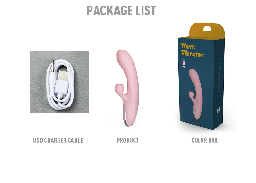 Pretty Handheld Clitoris Stimulator G Spot Sucking Vibrator Massager Multi Function Vibrator