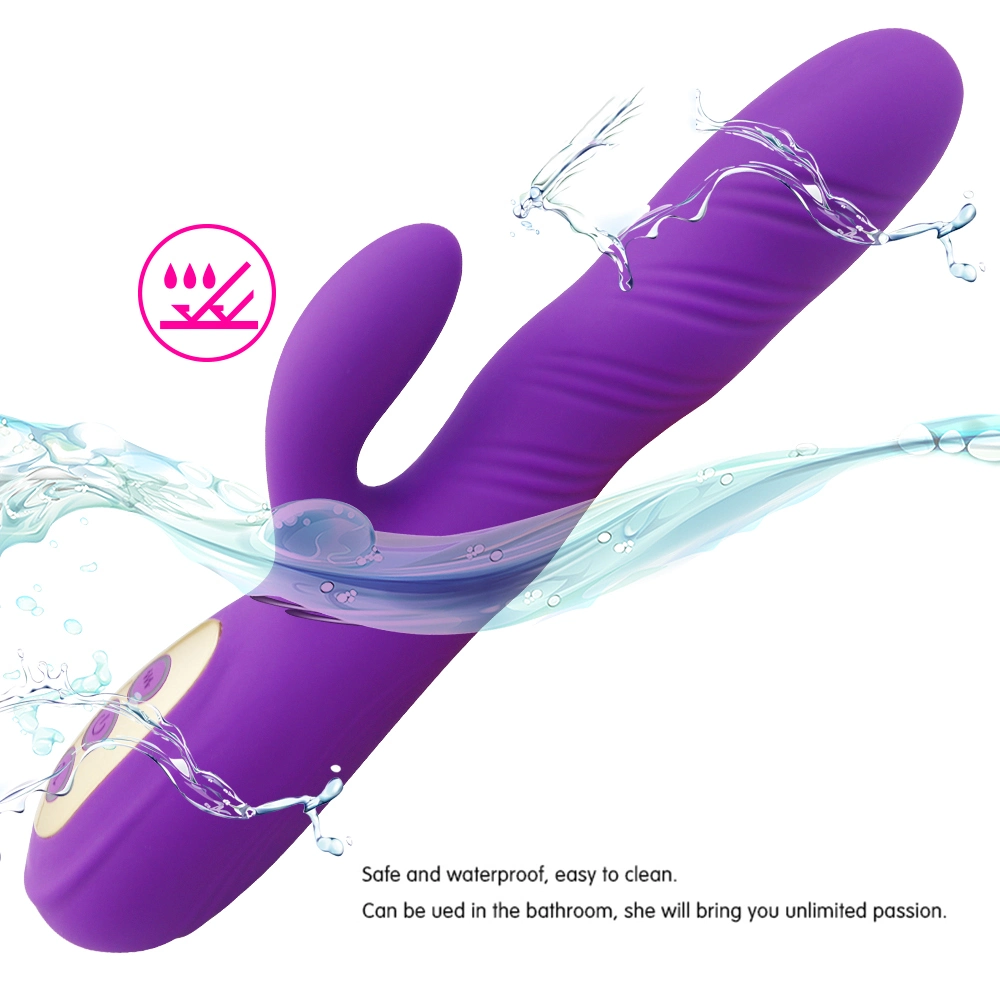 Adult Products G-Spot Dual Vibrating Stick Waterproof Multi-Speed Rabbit Adult Sex Toys Vibrator