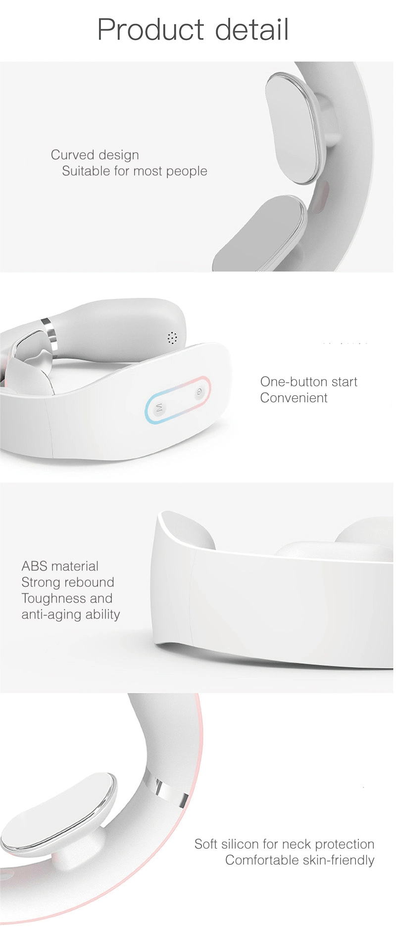 2021 Professional Portable Shiatsu Back and Neck and Shoulder Massager Electric Intelligent Smart Neck Massager