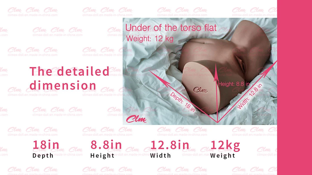 Clm (Climax Doll) Anal Vaginal Orifices Are Available for Light Weight Selection Toy Realistic Sex Dolls