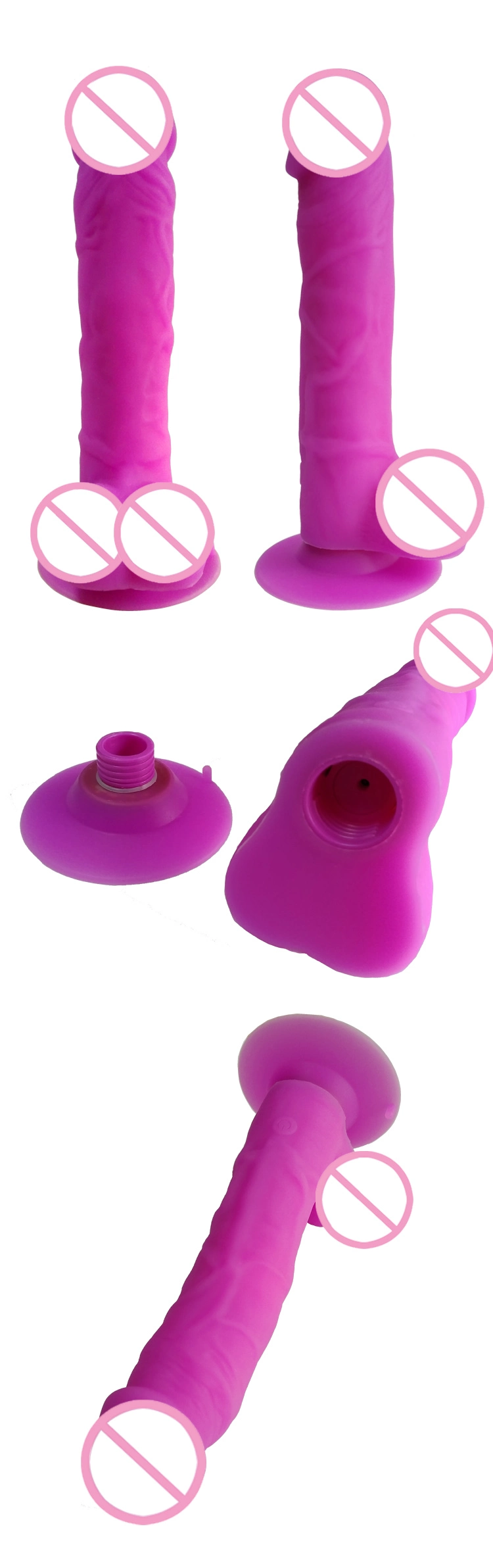 Heated Sex Toy Dildo Vibrator Rotating Head Rotating Dildo Vibrator