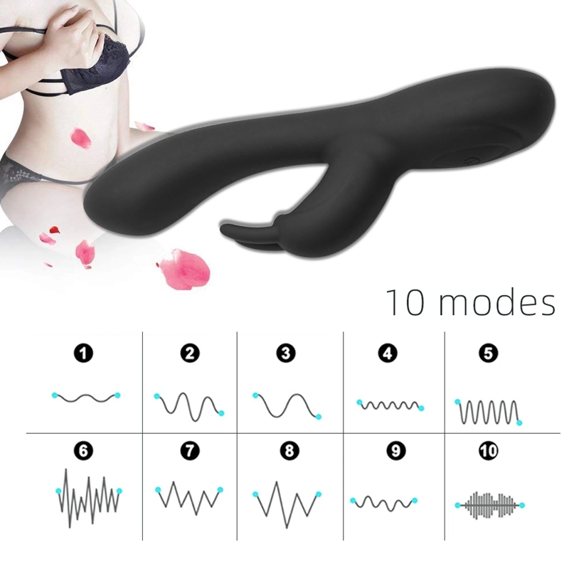 Easy Cleaning Lovely Tongue Vibrator Rabbit Vibrator for Female