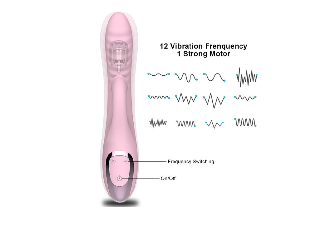 Sucking & Vibrating 2 In1 Adult Sex Product Masturbation Double Head Sex Toys for Girls
