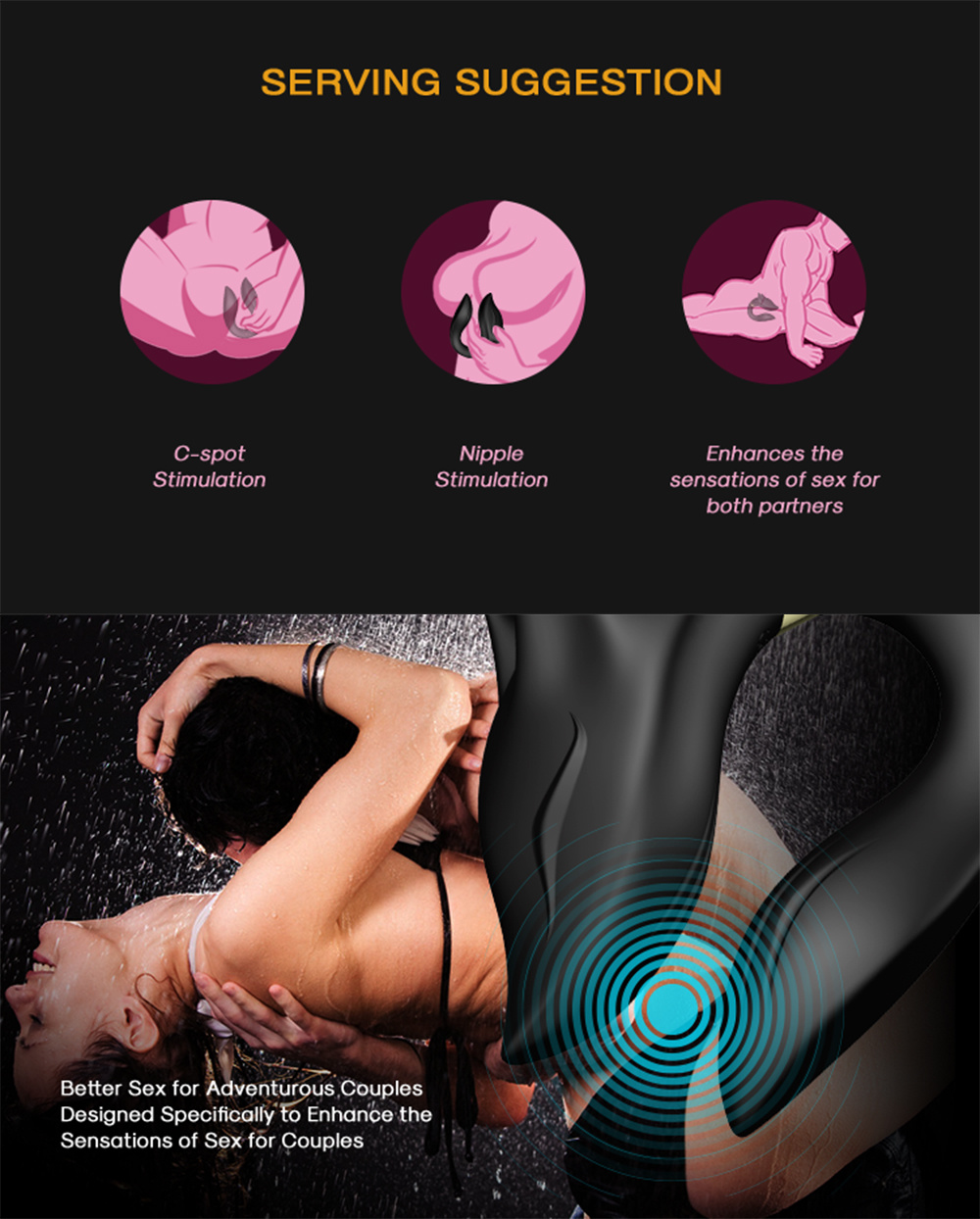 Latest Design AV Wand C-Spot Stimulation Single Button Control Magic Massager Sex Toys for Women
