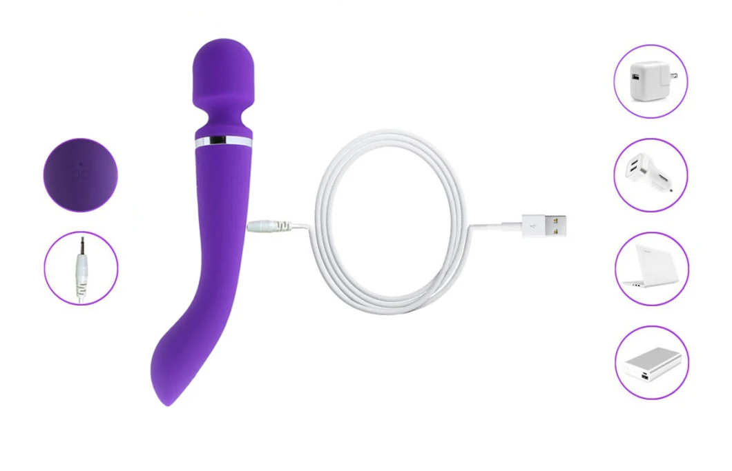 Wand Massager Double Motor Wand Massage Sex Toy for Girl