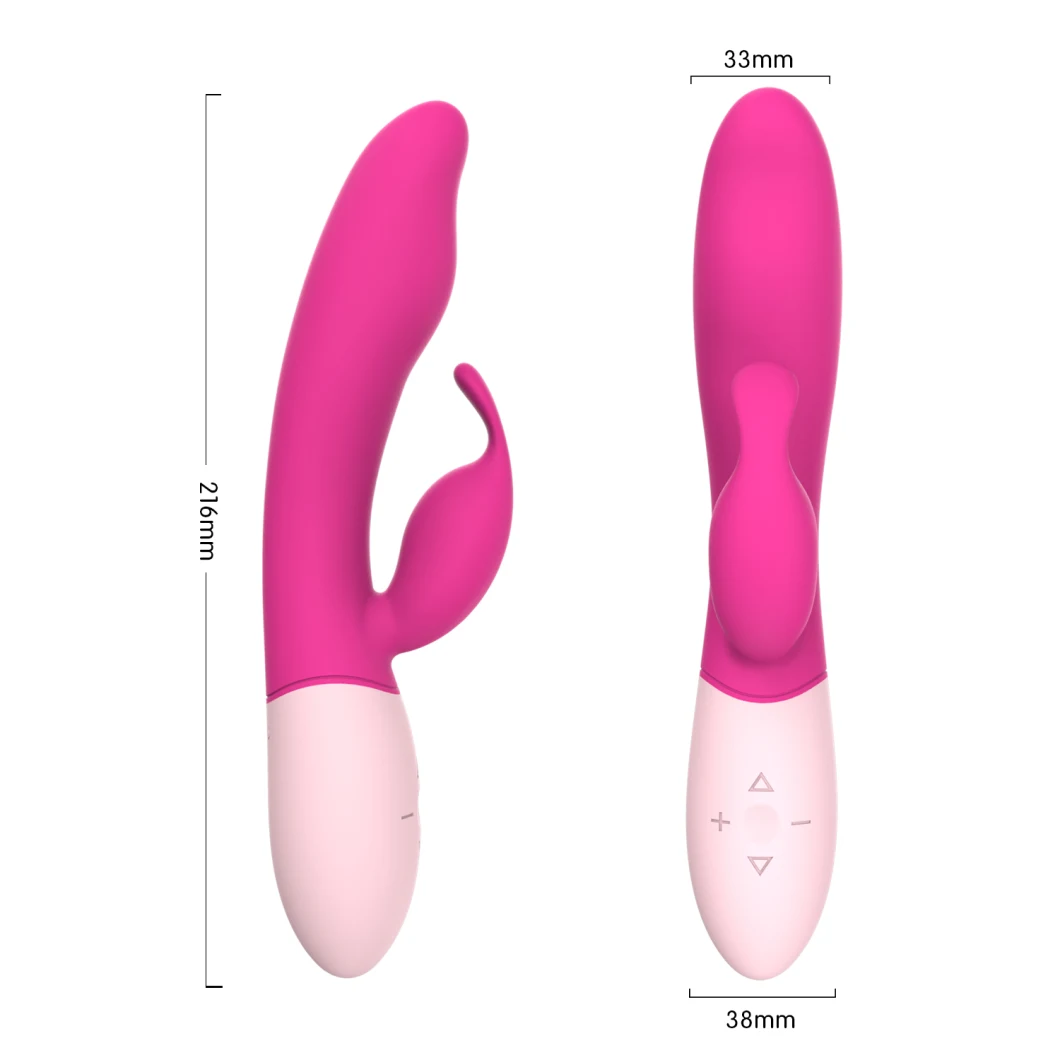 Super Powerful USB Rechargeable Rotation G-Spot Clitor Vibrating Long Rabbit Massage Vagina Big Dildo Vibrator