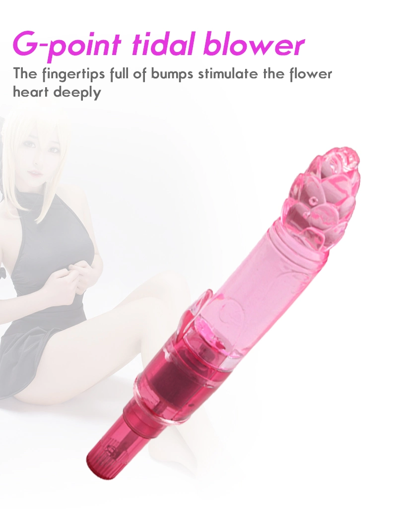 Female Vagina 360 Rotation Rabbit Vibrator Crystal Purple Silicone Massage Vibrator Pictures