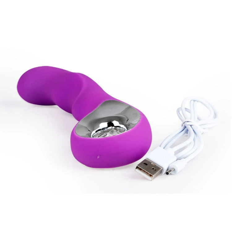 Silicone Curved Penis Vibrator Sex Toy for Women and Girl
