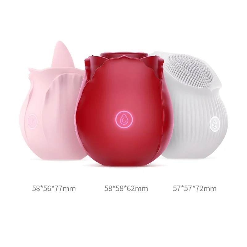 Hot Sale Waterproof Silicone Clit Sucking Vibrator Sex Toy Women Nipple Stimulator Clit Sucker Rose Vibrator