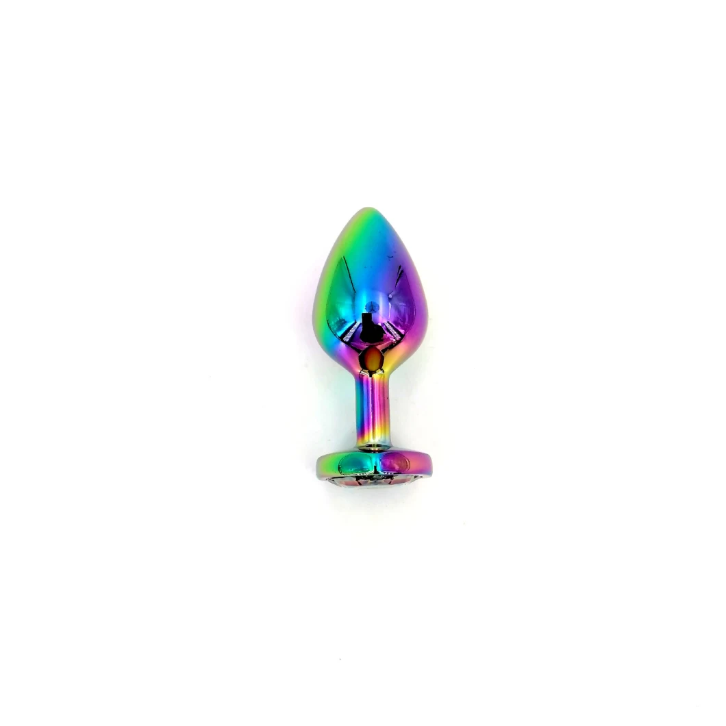 Factory Wholesale Silver Anal Plug Stainless Steel with Jewel Cheap Anal Sex Toys