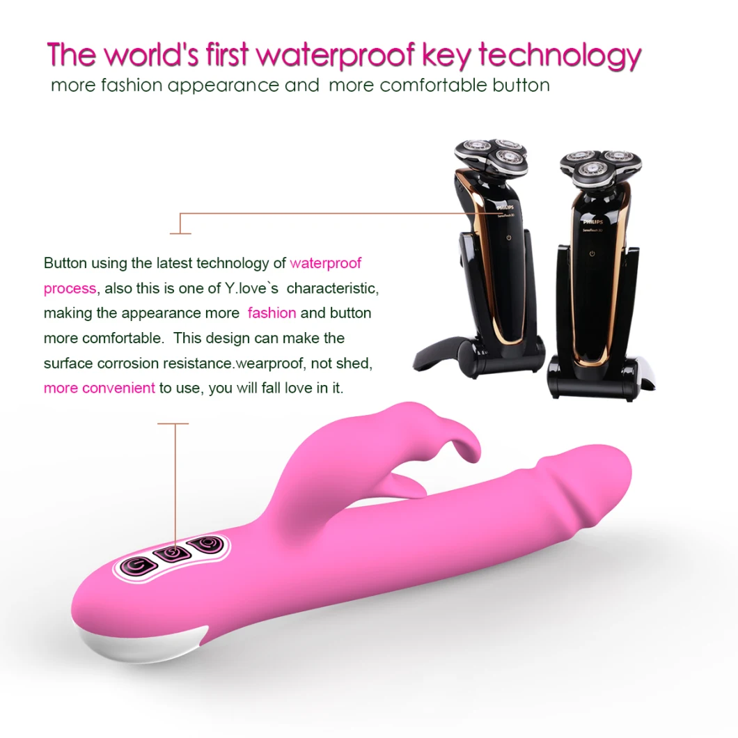 Y. Love Good and Cheap Wholesale Powerful 360 Degrees Rotating Rabbit Novelty Vibrating Dildo Wand Massager