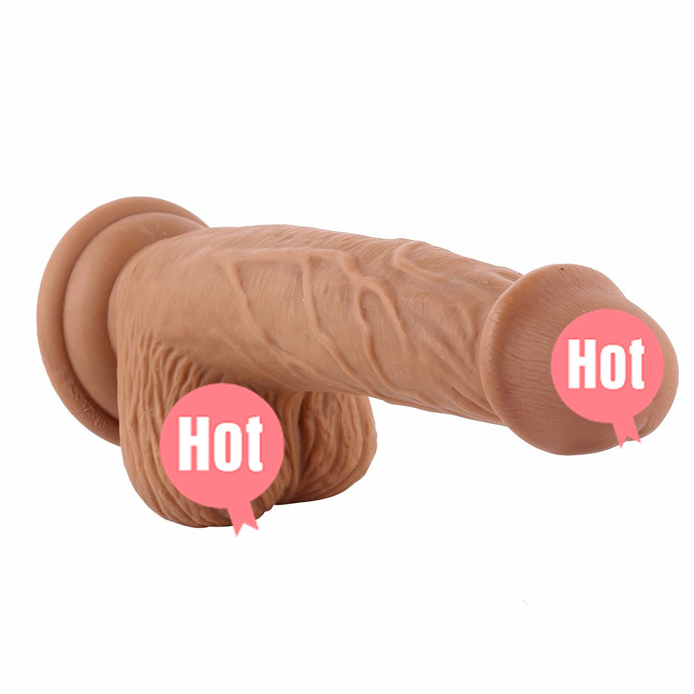 Realistic European Silicone Male Dildos Female Masturbator Sex Toy