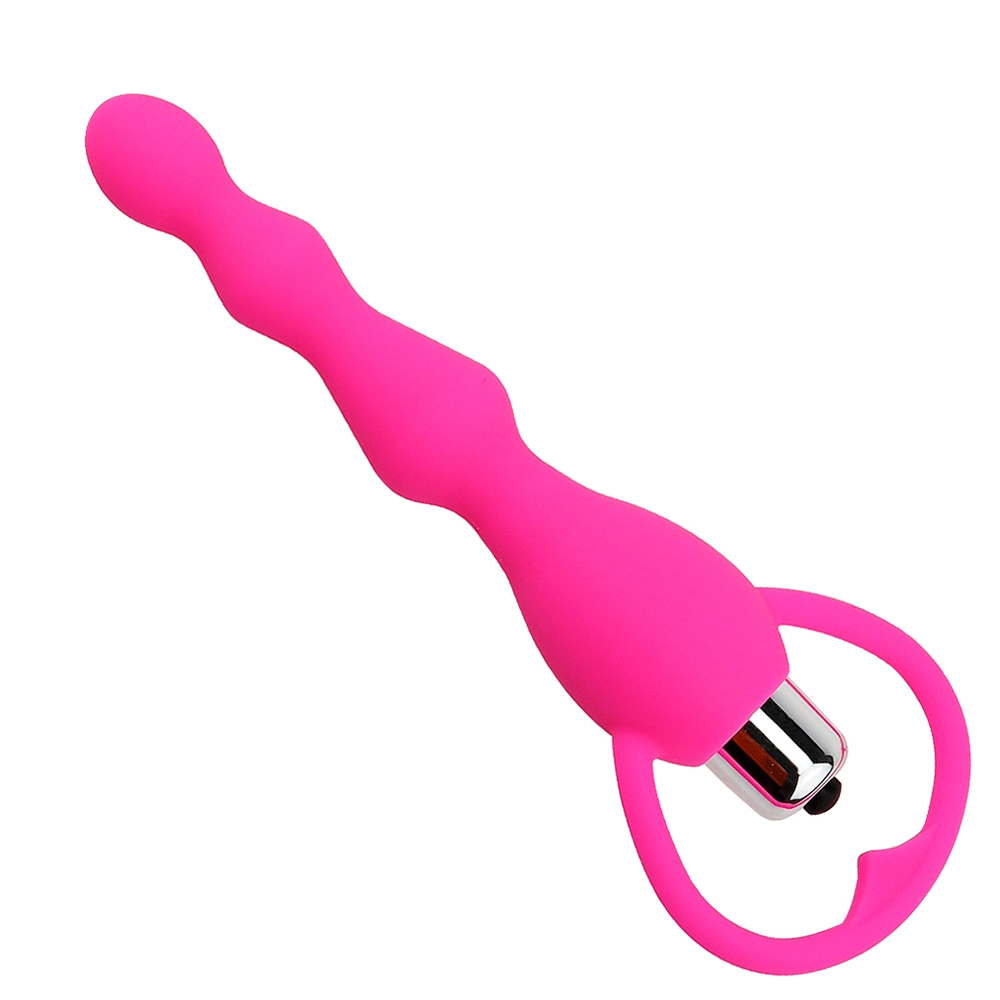Woman Dildo Beads Vibrator Sex Silicone Vaginal Massager Anal Butt Plug Love Toy