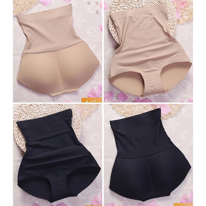 Ladies Body Sculpting and Padded HIPS and HIPS Panties Seamless High-Waisted Abdomen and HIPS Panties