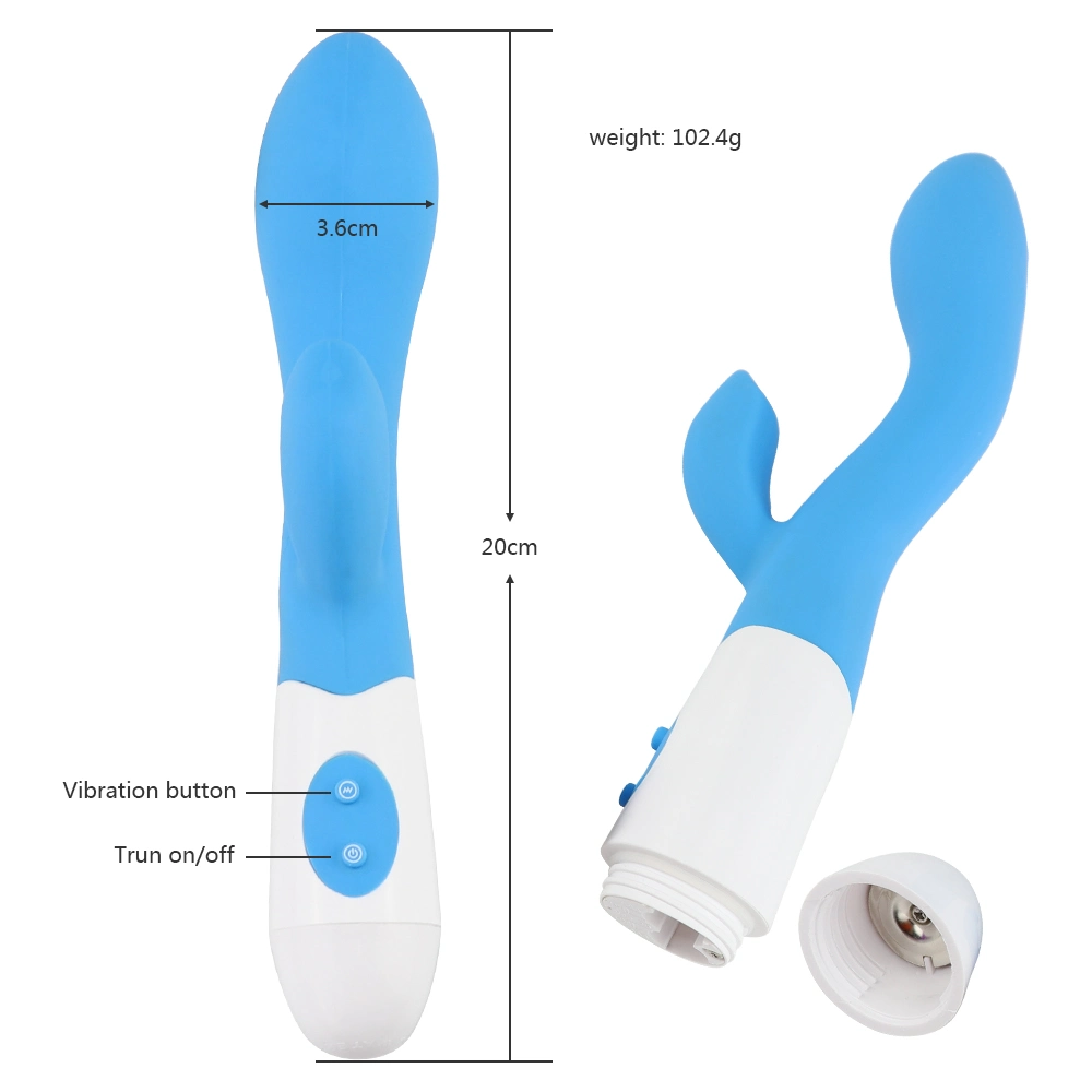 Hot Selling 6 Speeds Vibration Waterproof Dildo Rabbit Vibrator Dildo Vagina Toys Sex Adult Sex Toys