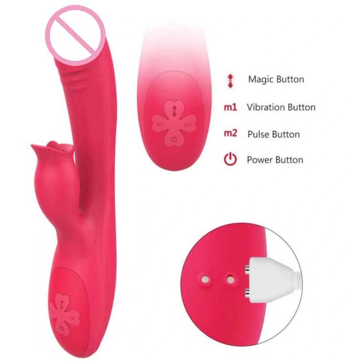 Silicone Tongue Licking Vibrator Rabbit Vibrator Adult Product Stimulator Woman Pussy Orgasm Sex Toy