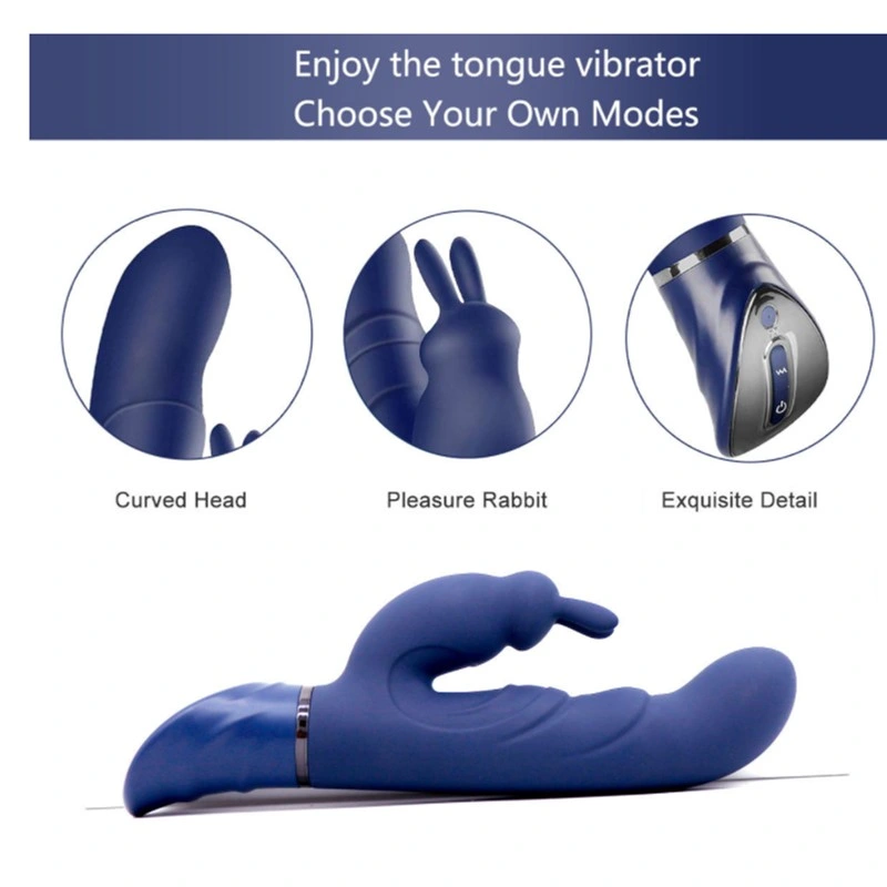 Powerful G-Spot Rabbit Clitoris Stimulator Rechargeable Massager G Spot Vibrator