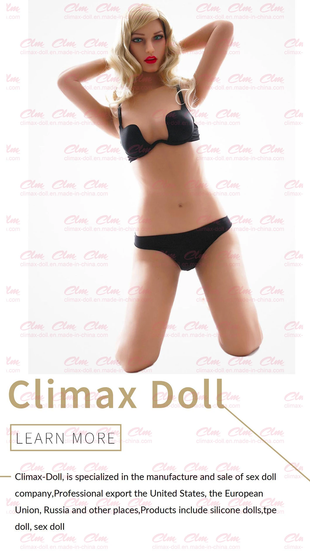 Clm (Climax Doll) 175cm Huge Breast Love Sex Doll Sex Toy for Men