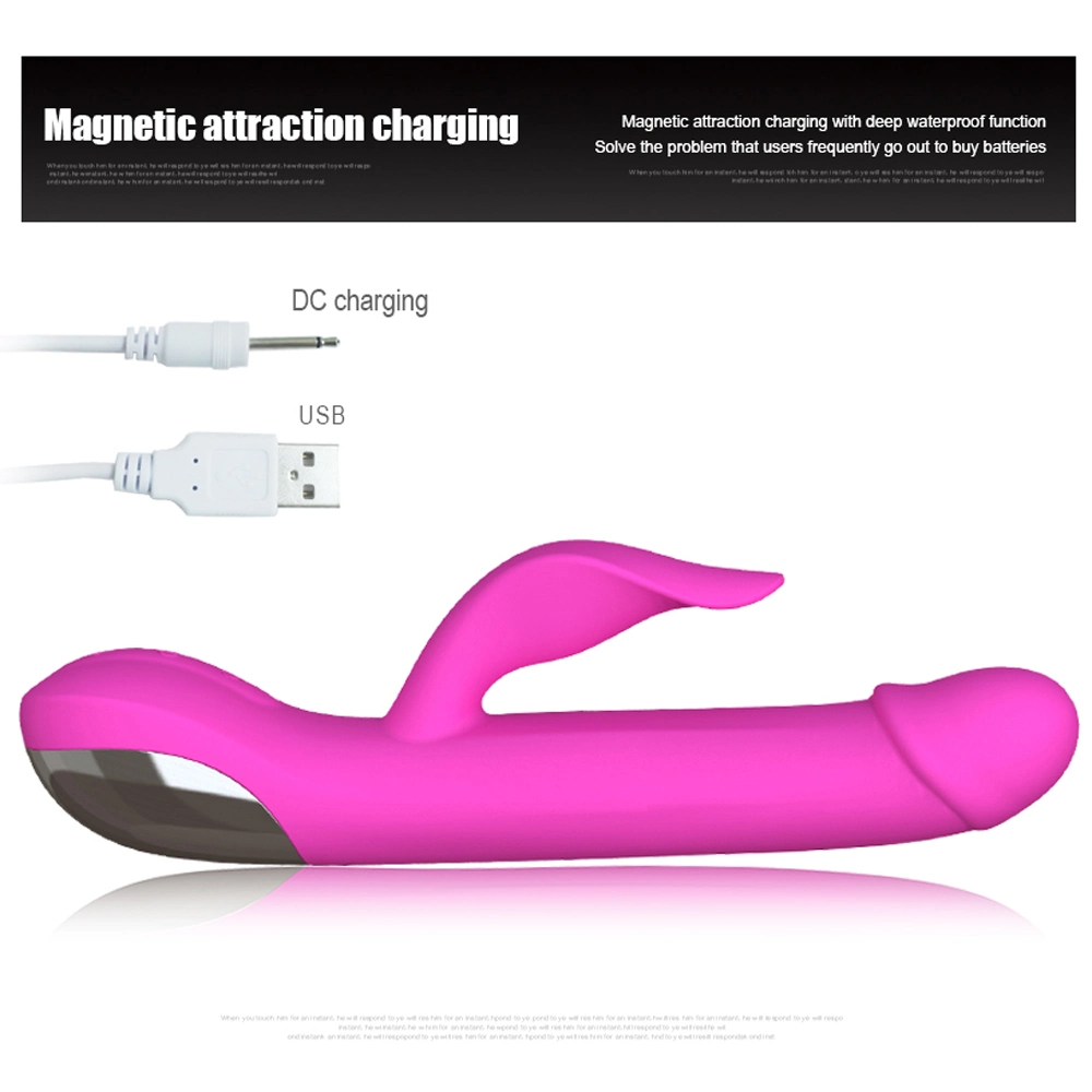 BS1020 Mini Electric Silicone Rabbit Vibrator Wireless Charging Dildo Female Vagina Vibrator