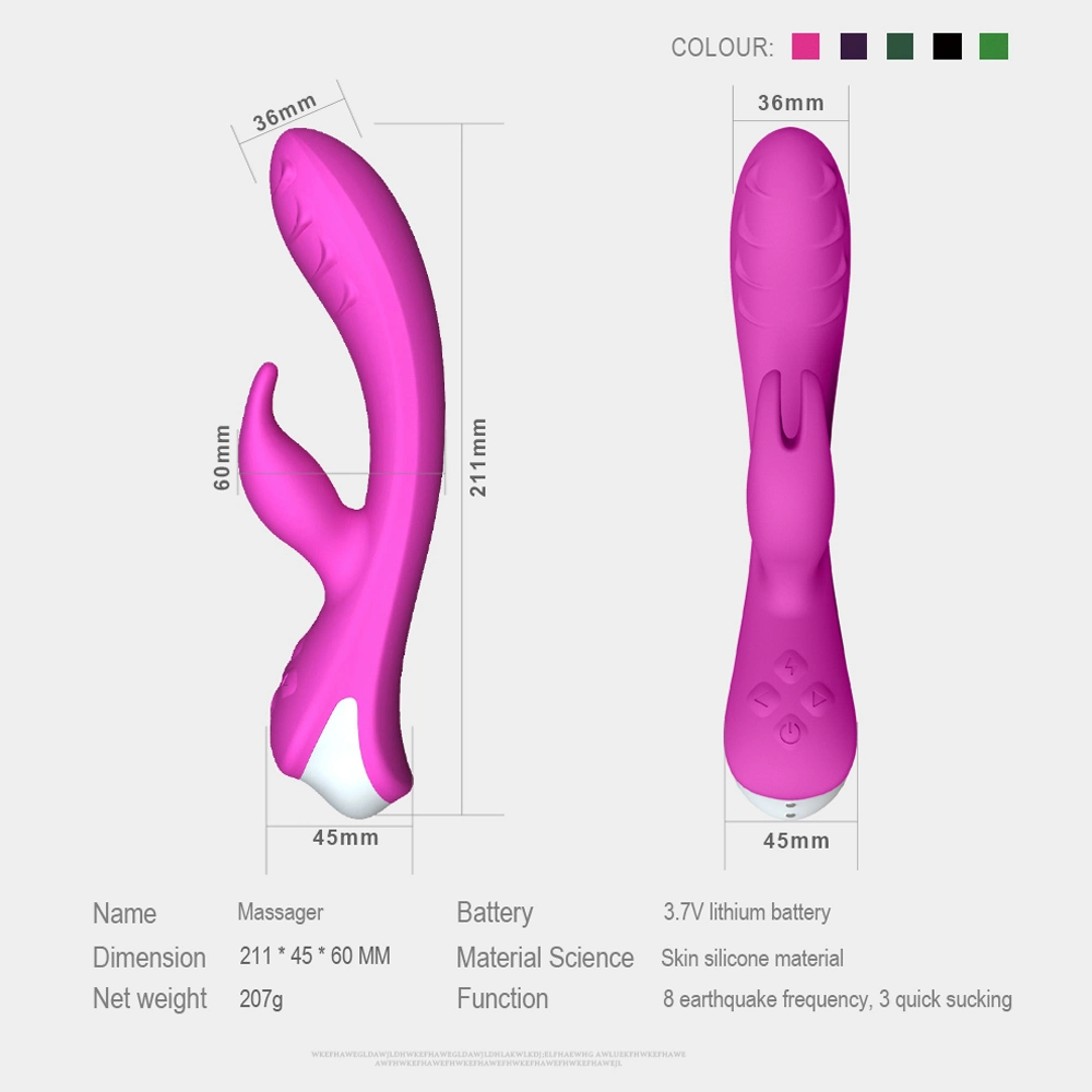 Realistic Rabbit Vibrator 30 Speeds Mode Sex Toy Dildo