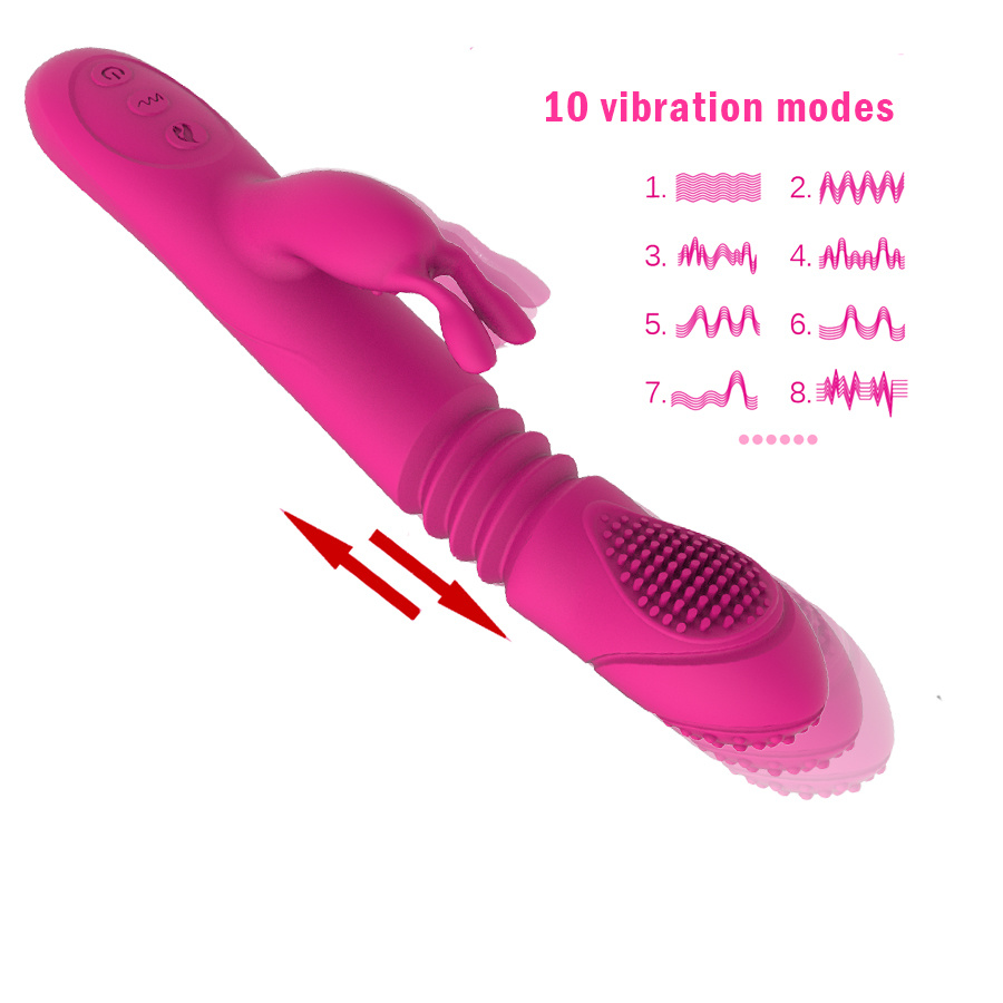 Best Sellers Heatable Rotation and Thrusting Female Vibrator Sex Toy