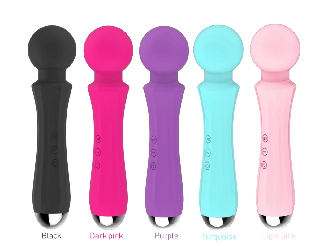 New Online Black Mini Vaginal Vibrator for Couples Sex Love Wand Massager