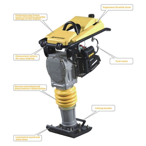 Heavy Type Earth Rammer Gx160 Rammer Vibratory Gasoline Engine or Diesel Enigne4-Stroker Manufacturers for Rent