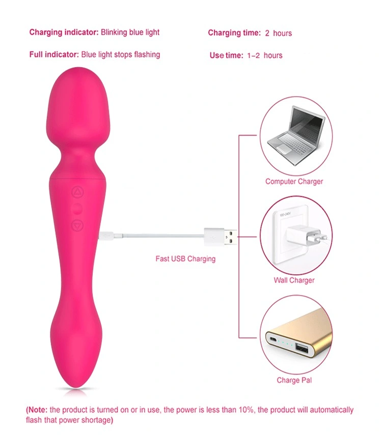 Multi Speed Personal Magic Wand Massager Vibrator Sex Toy for Women
